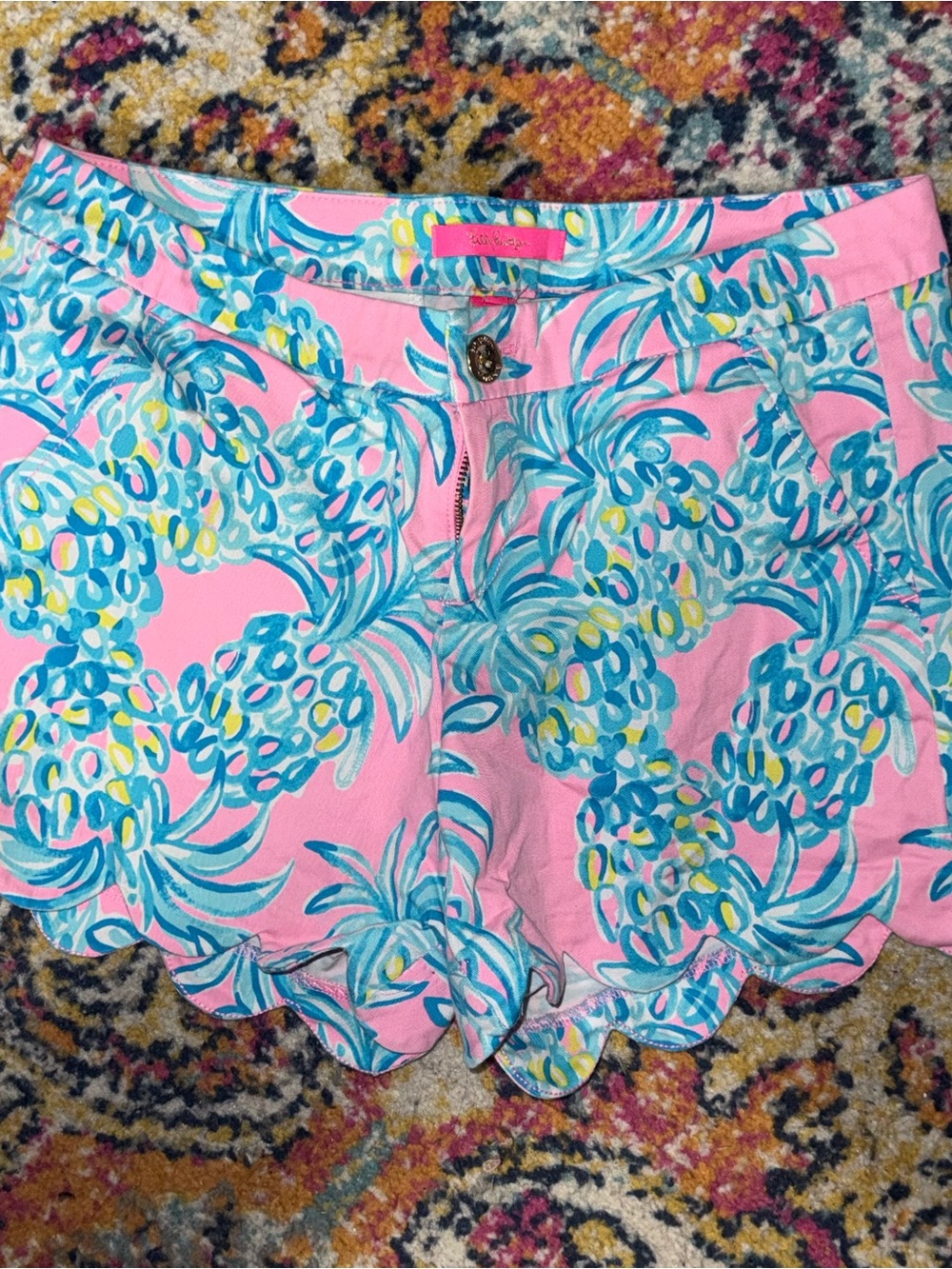 Lilly Pulitzer Buttercup Stretch Shorts Sz6